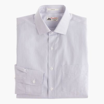 Thomas Mason&reg; for J.Crew Ludlow shirt in paradise blue stripe