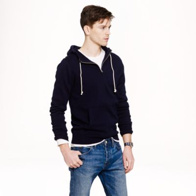 Cotton-cashmere zip hoodie