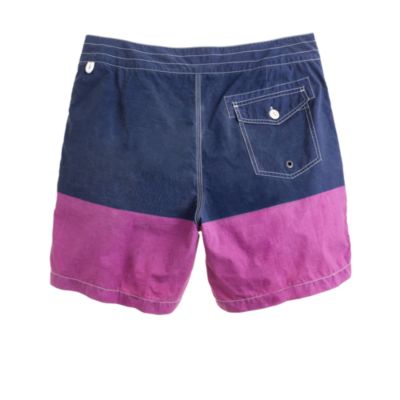 7" board shorts in colorblock