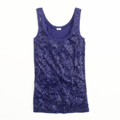 Factory scattered sequin tank
