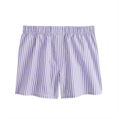 Purple wide-stripe boxers