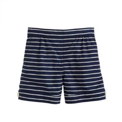 Girls' rope stripe short