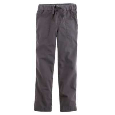 Boys' pull-on lightweight chino in straight fit