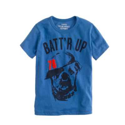 Boys' batt'r up bulldog tee