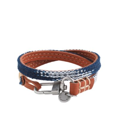 Caputo & Co. reversible leather wrap bracelet