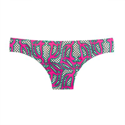 Bikini in neon swirl print