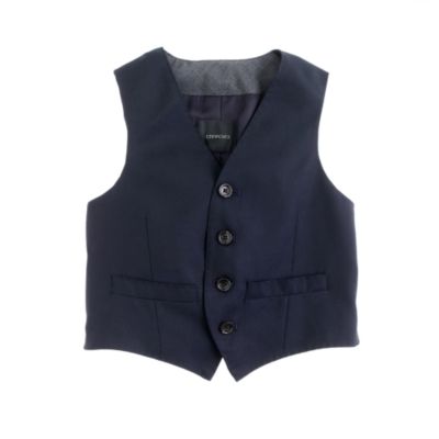 Boys' Ludlow suit vest in Italian wool