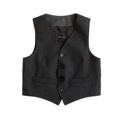 Boys' Ludlow suit vest in Italian wool