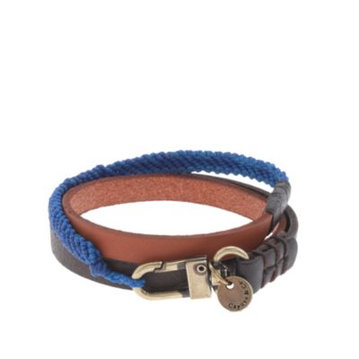 Caputo & Co. triple-wrap leather bracelet
