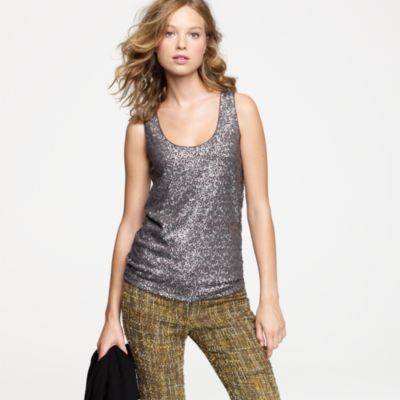 Drapey sequin tank