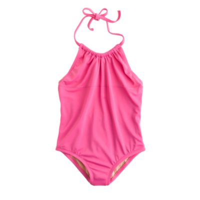 Girls' gathered-neck tank