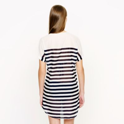 Sheer stripe tunic