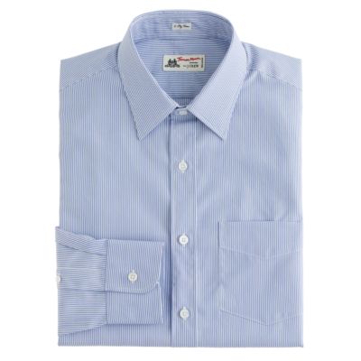 Thomas Mason&reg; for J.Crew spread-collar shirt in baltic stripe