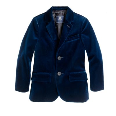 Boys' Ludlow sportcoat in velvet