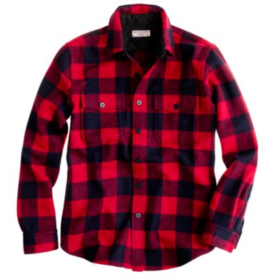 Wallace & Barnes buffalo check CPO shirt