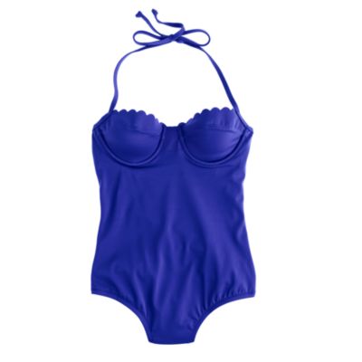 Scalloped underwire tank