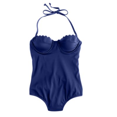 Scalloped underwire tank