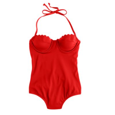 Scalloped underwire tank