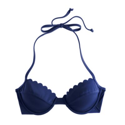 Scalloped underwire top