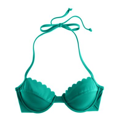 Scalloped underwire top