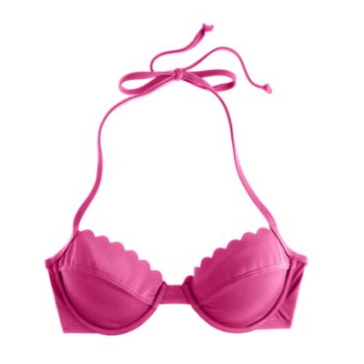 Scalloped underwire top