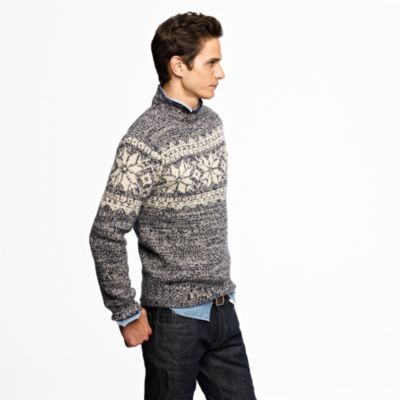 Alpaca Fair Isle rollneck&trade; sweater