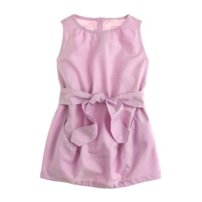 Girls' tissue oxford tie dress