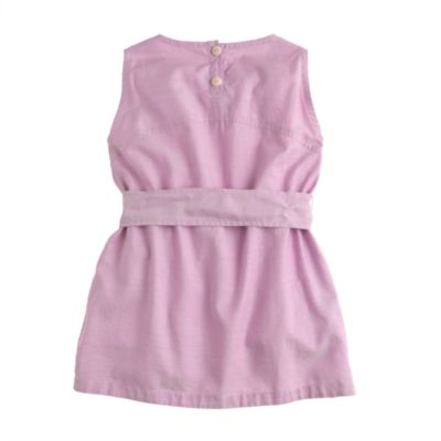 Girls' tissue oxford tie dress