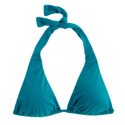 Triangle string halter top