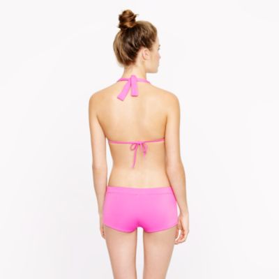 Triangle string halter top