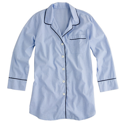 Nightshirt in end-on-end cotton