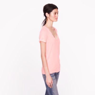 Tissue V-neck classic tee