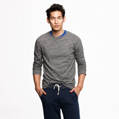Slim Flagstone marled long-sleeve tee