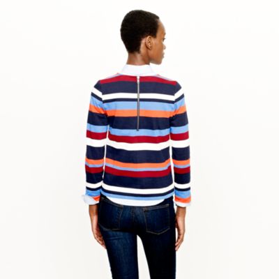 Colorblock top in stripe