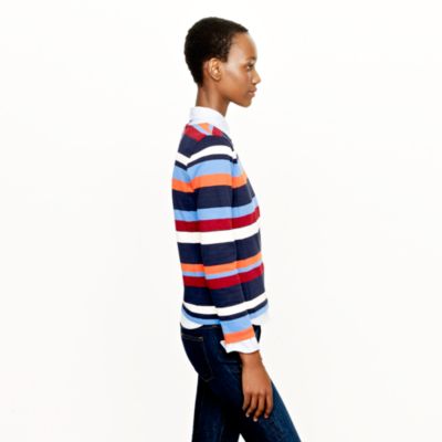 Colorblock top in stripe