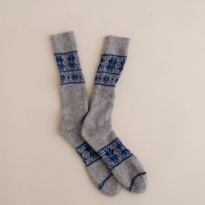 Cashmere Fair Isle socks