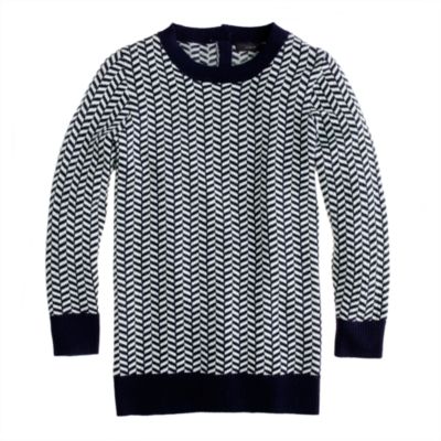 Collection cashmere herringbone sweater