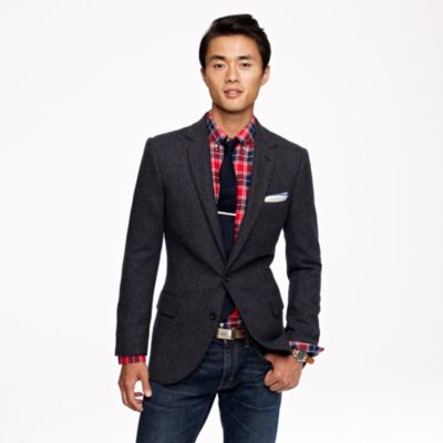 Ludlow sportcoat in herringbone Italian linen