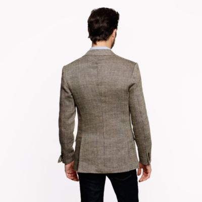 Ludlow sportcoat in herringbone Italian linen