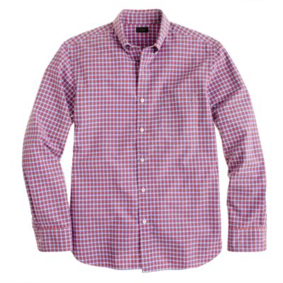 Secret Wash shirt in vibrant check