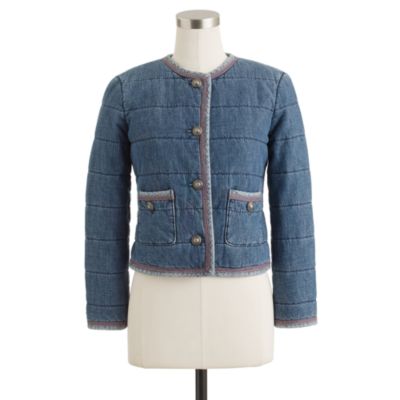 Quilted denim jacket