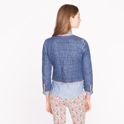 Quilted denim jacket