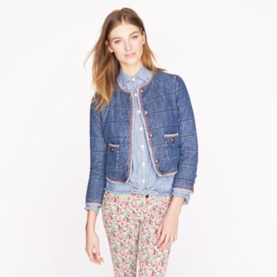 Quilted denim jacket