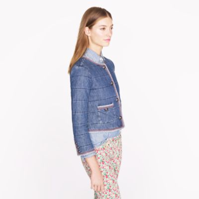 Quilted denim jacket