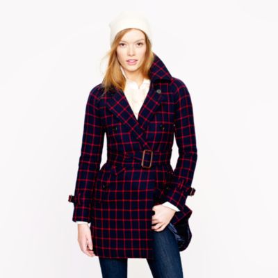 Boulevard trench in windowpane wool