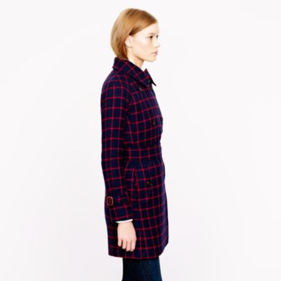 Boulevard trench in windowpane wool