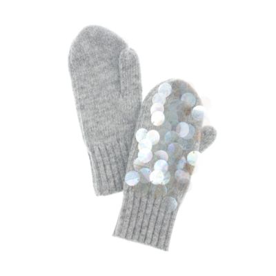 Girls' paillette mittens