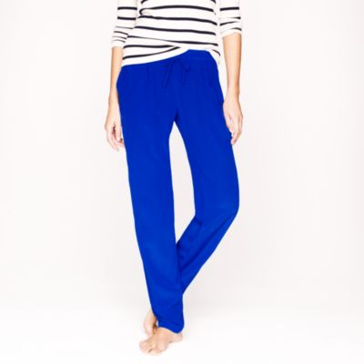 Silk crepe de chine pant