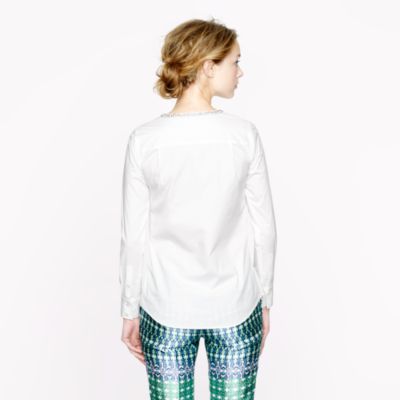 Collection jeweled-collar top