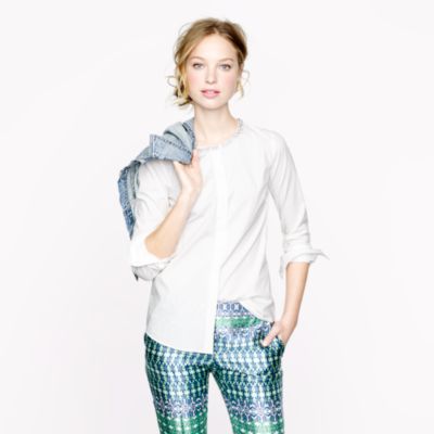 Collection jeweled-collar top
